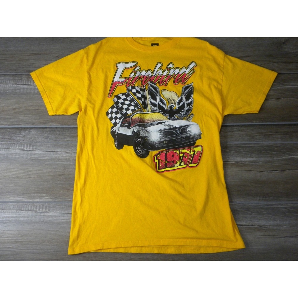 GM 1977 Firebird T-shirt M‎ Yellow Smokey Bandit Screaming Chicken Muscle Car